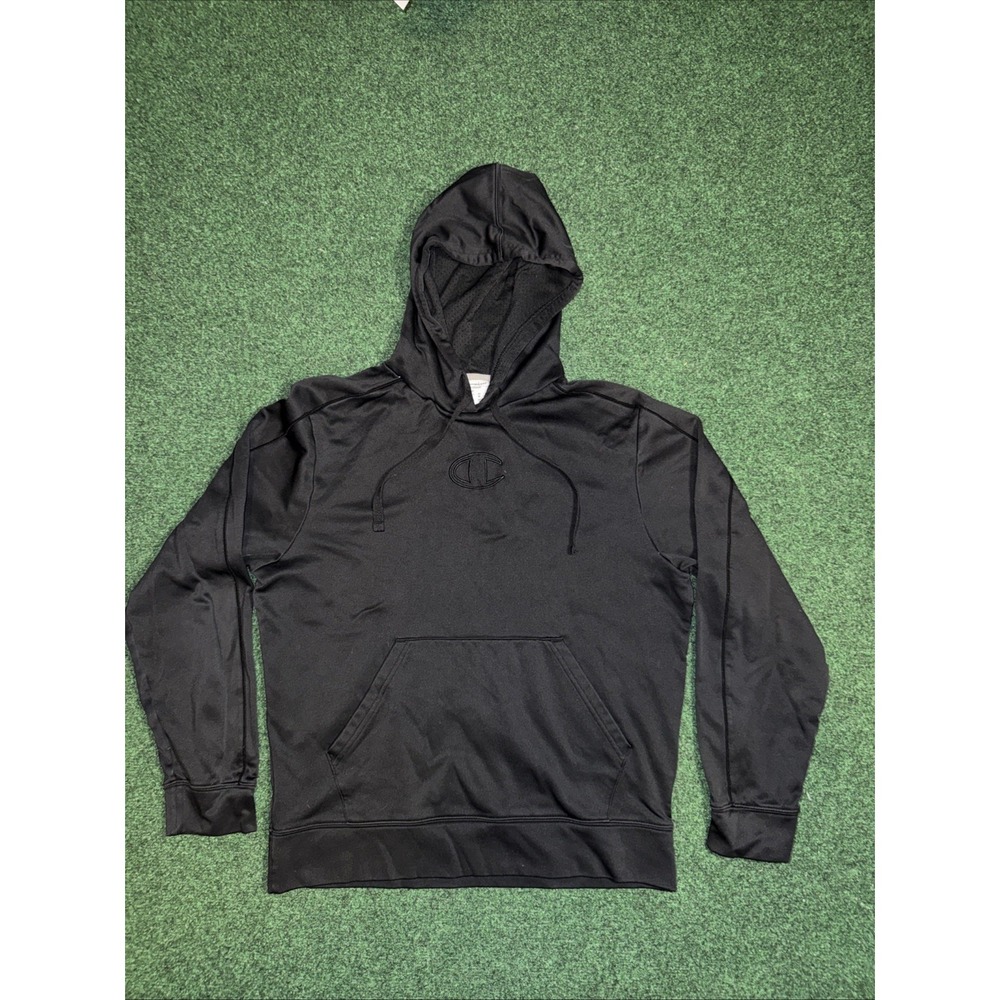 Champion Men's PowerTrain Medium Center Logo Hoodie H3